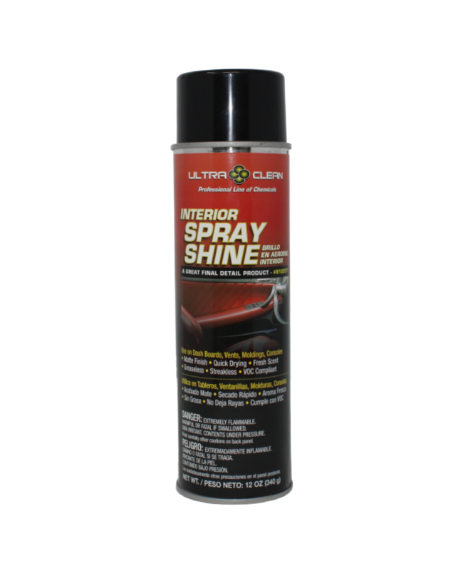 INTERIOR SPRAY SHINE -12x12oz. – Ultra Clean Chemicals